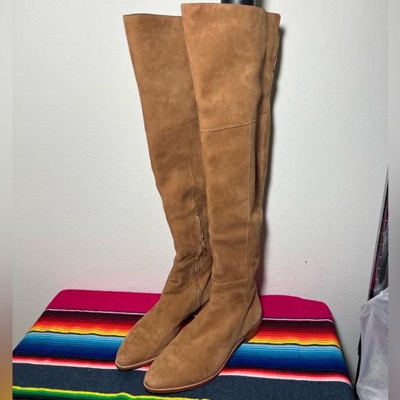 Loeffler Randall Shoes - Loeffler Randall Tan Over the Knee Boots